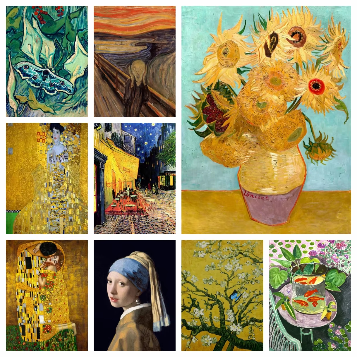 Embroidery Artist - Famous Artist Salvador Dali,Van Gogh,Gustav Klimt