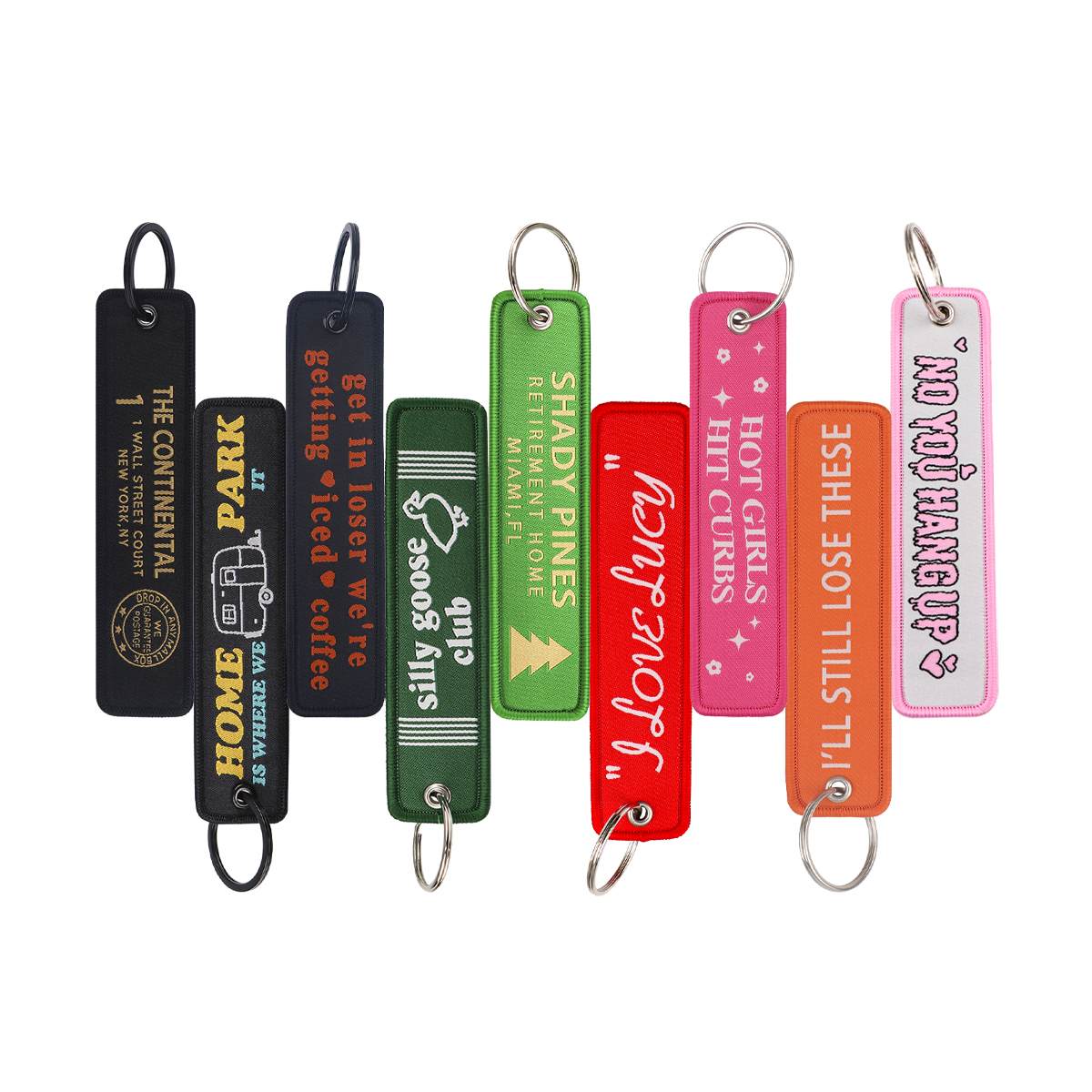 Embroidery Ring Sizes - Quote Series Embroidery Keys Ring Luggage