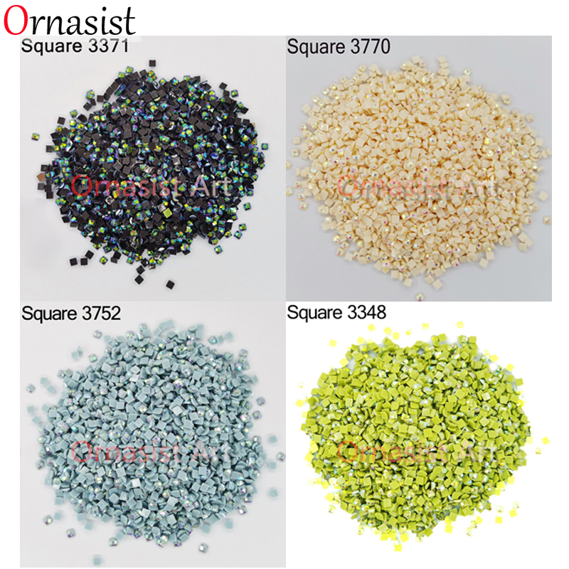 Embroidery Roll Pattern - DMC3064-3799 AB Stones Shining Aurora Borealis