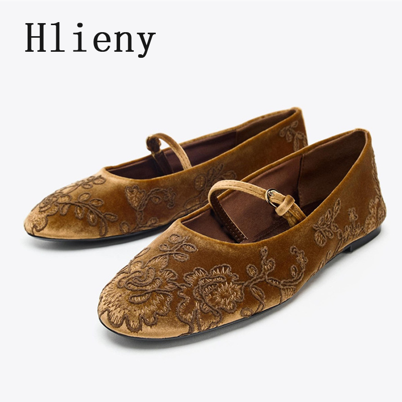 Embroidery Design Free - Hlieny 2026 Summer Women Mary Jane