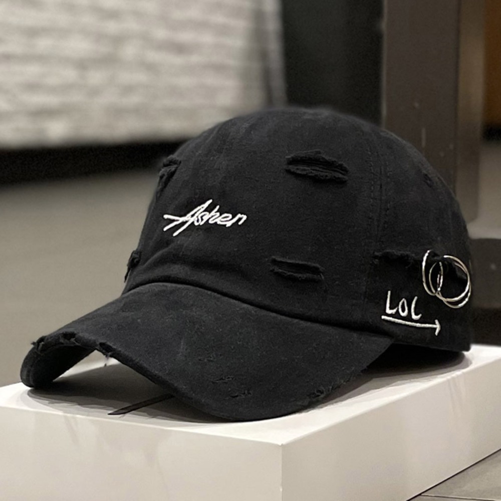 Embroidery Ring Sizes - Casual Unisex Baseball Cap Broken Hole