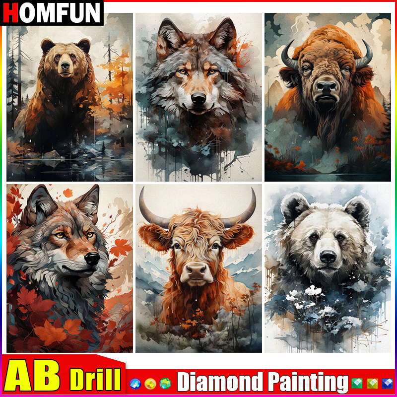 Embroidery Roll Pattern - HOMFUN AB Diamond Painting Full Square/Round