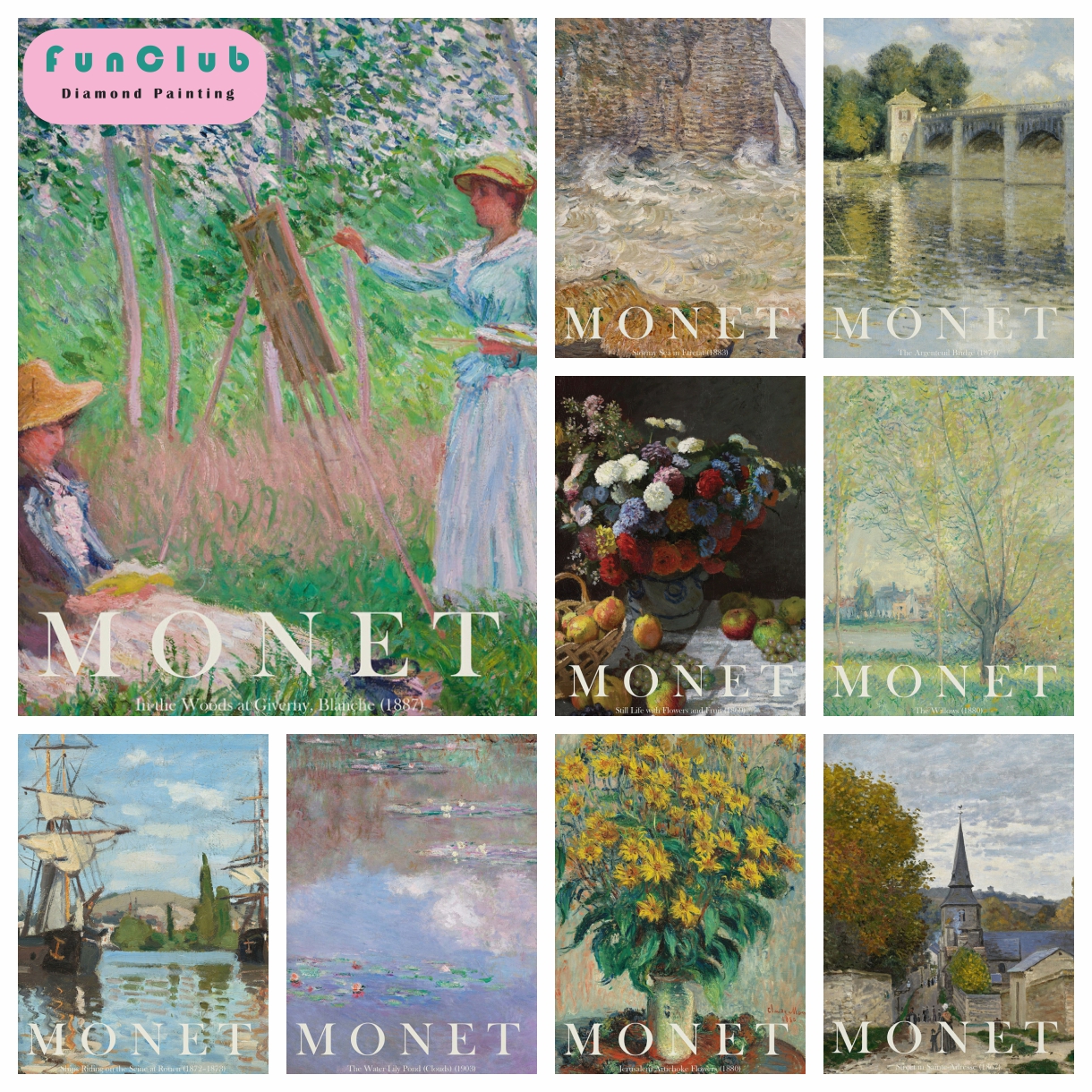 Embroidery Artist - DIY Diamond Art Painting Kit Claude