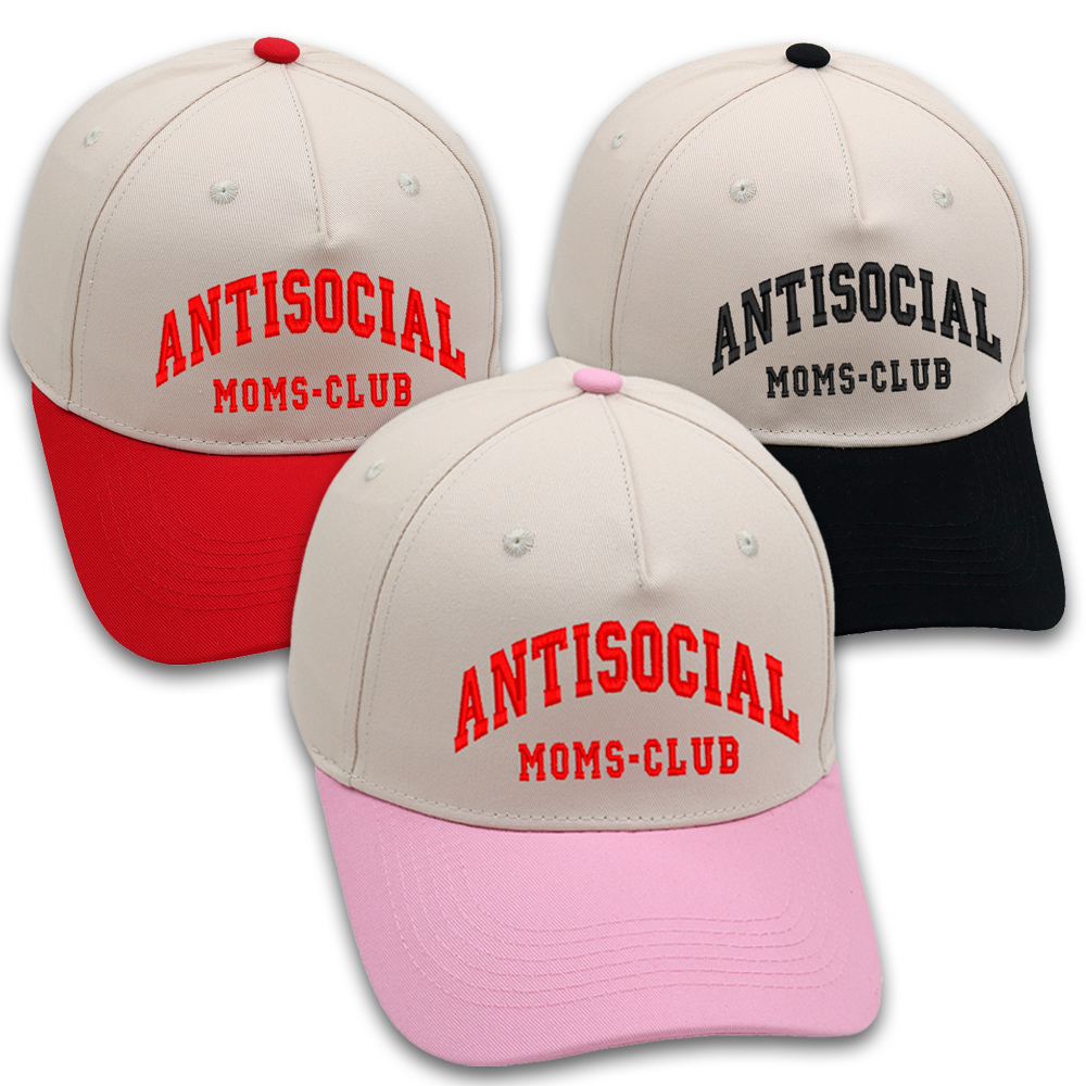 Embroidery Letter M - ANTISOCIAL MOMS CLUB Trucker Hat Embroidery