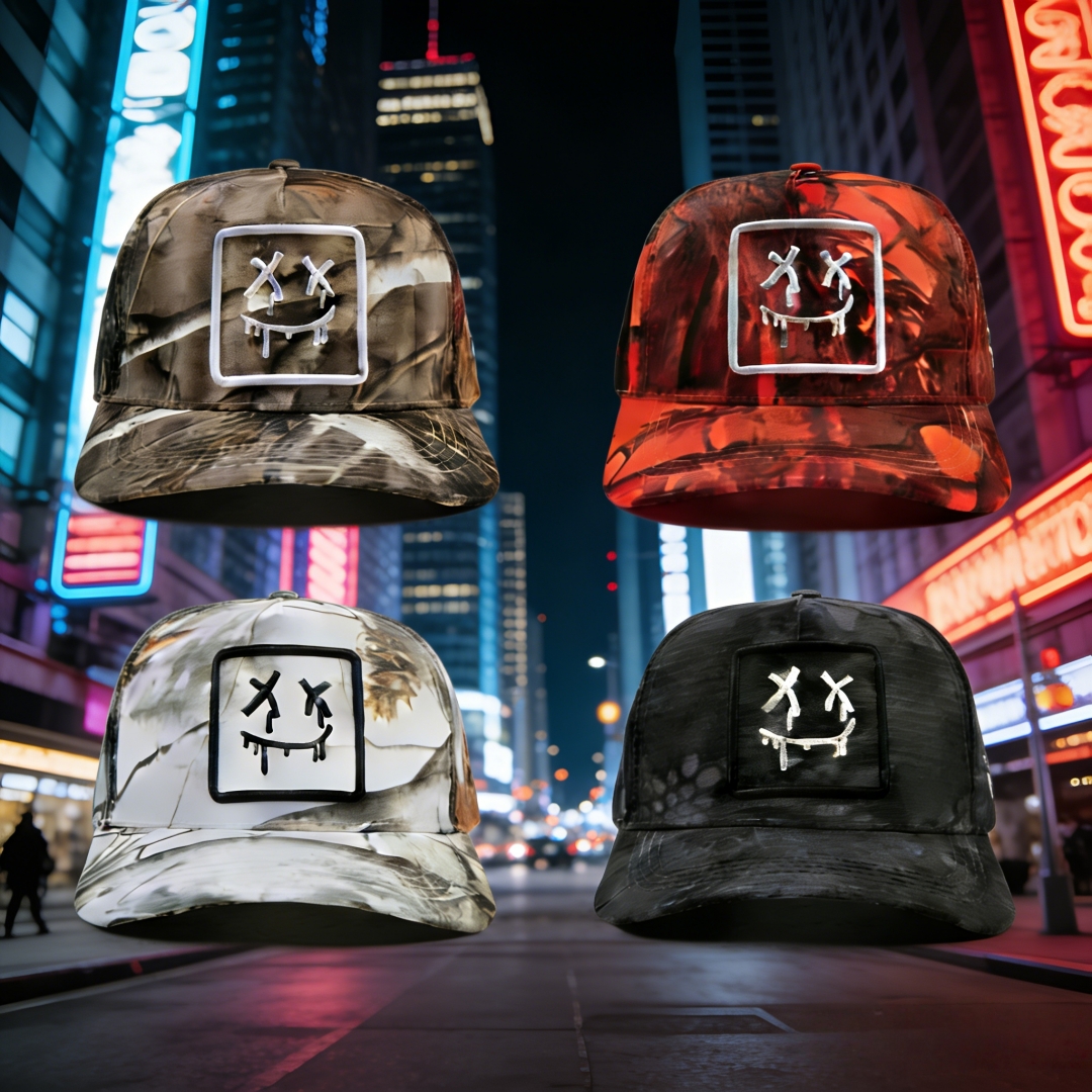 Embroidery Unique Design - Fashionable camouflage hat with unique embroidery