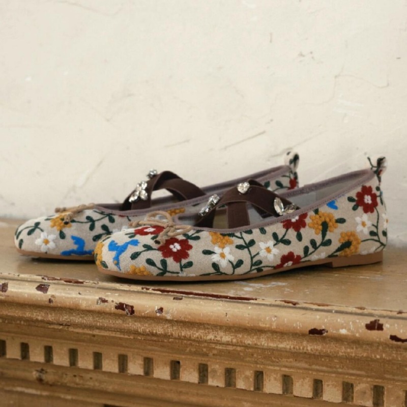 Embroidery Flower Ballet Flats – Embroidery Design Free recenzja i cena