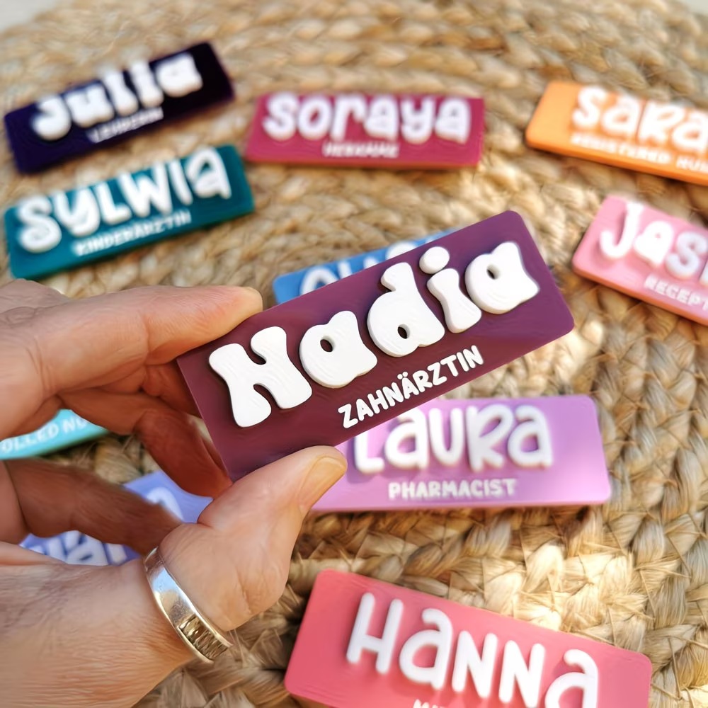 Personalized Name Brooch Badge – Embroidery Names recenzja i cena