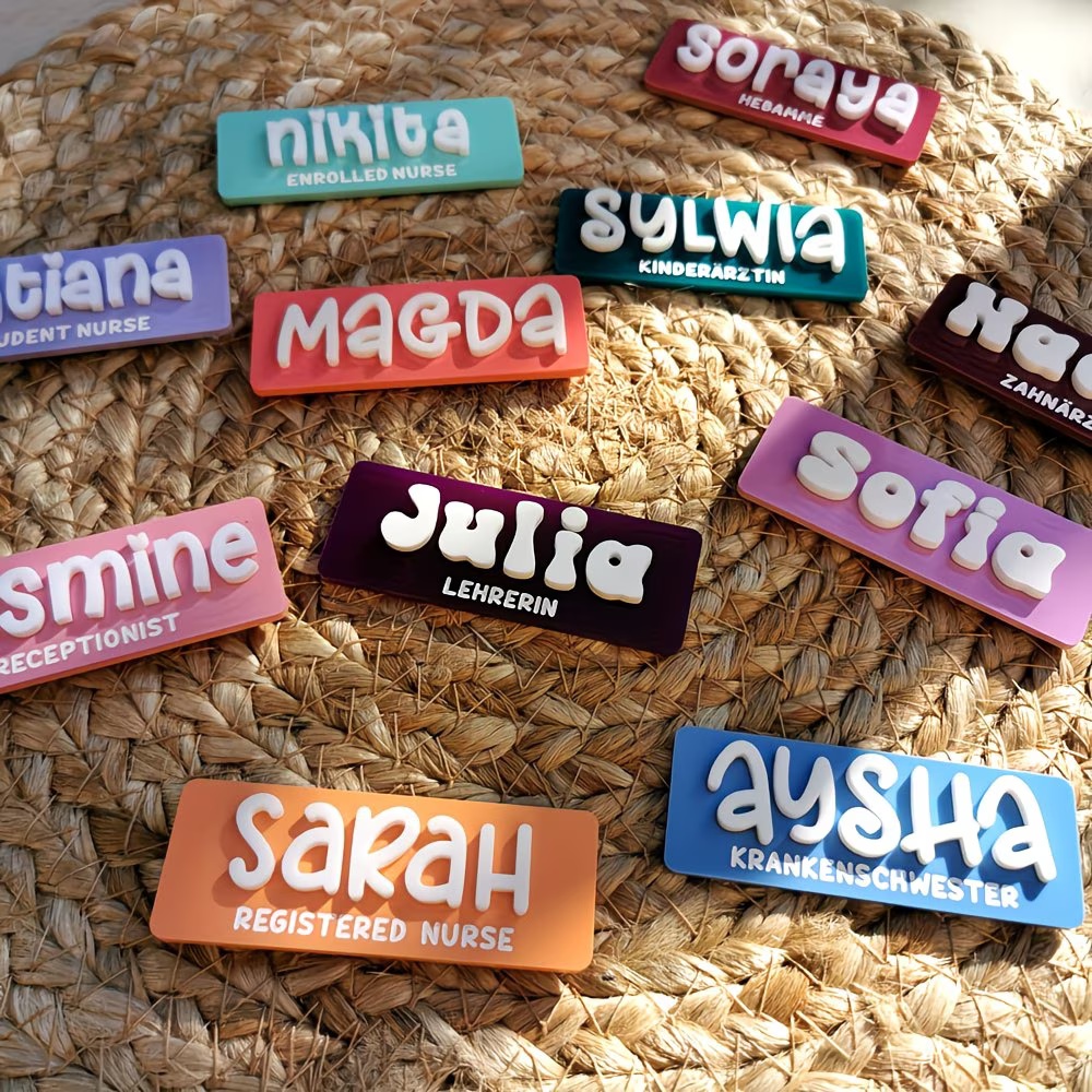 Personalized Name Brooch Badge – Embroidery Names recenzja i cena