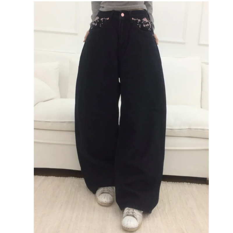 Sakura Embroidery Loose Scythe – Embroidery Jeans Sakura recenzja i cena