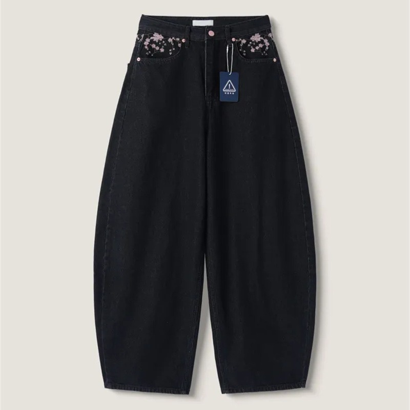 Sakura Embroidery Loose Scythe – Embroidery Jeans Sakura recenzja i cena