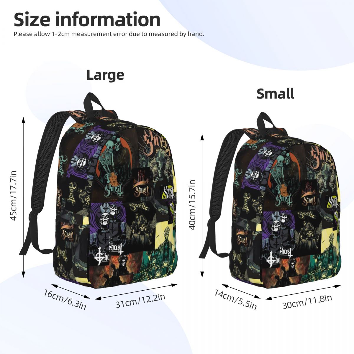 Ghost Band Backpack 3D Print M – Embroidery Xmas Designs recenzja i cena