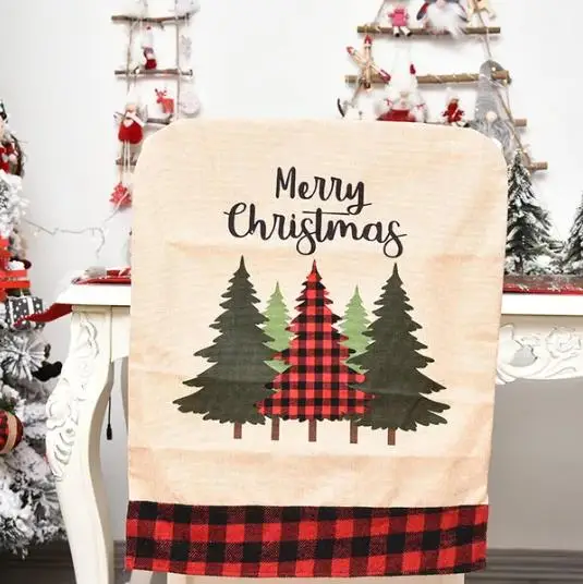 4/6/8pcs Christmas Chair Cover – Embroidery Xmas Decorations recenzja i cena