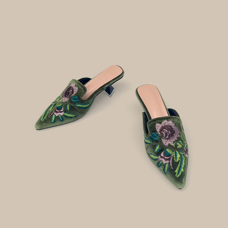Embroidery Velour Women Shoes  – Embroidery Design Free recenzja i cena