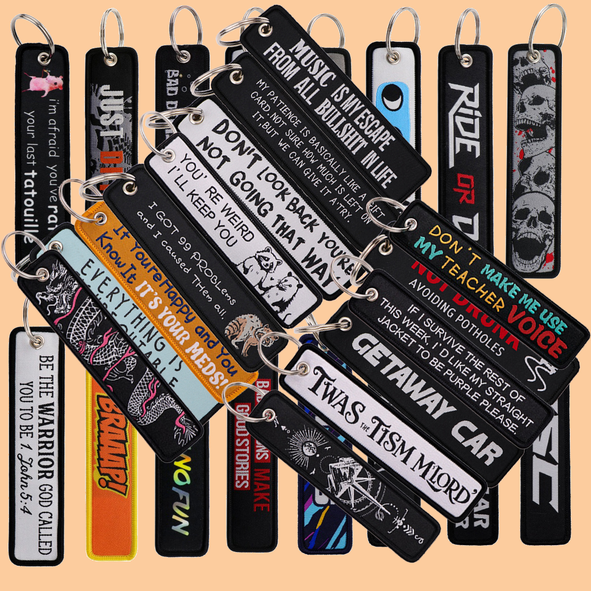 1pcs Skeleton Quotation Embroi – Embroidery Xmas recenzja i cena