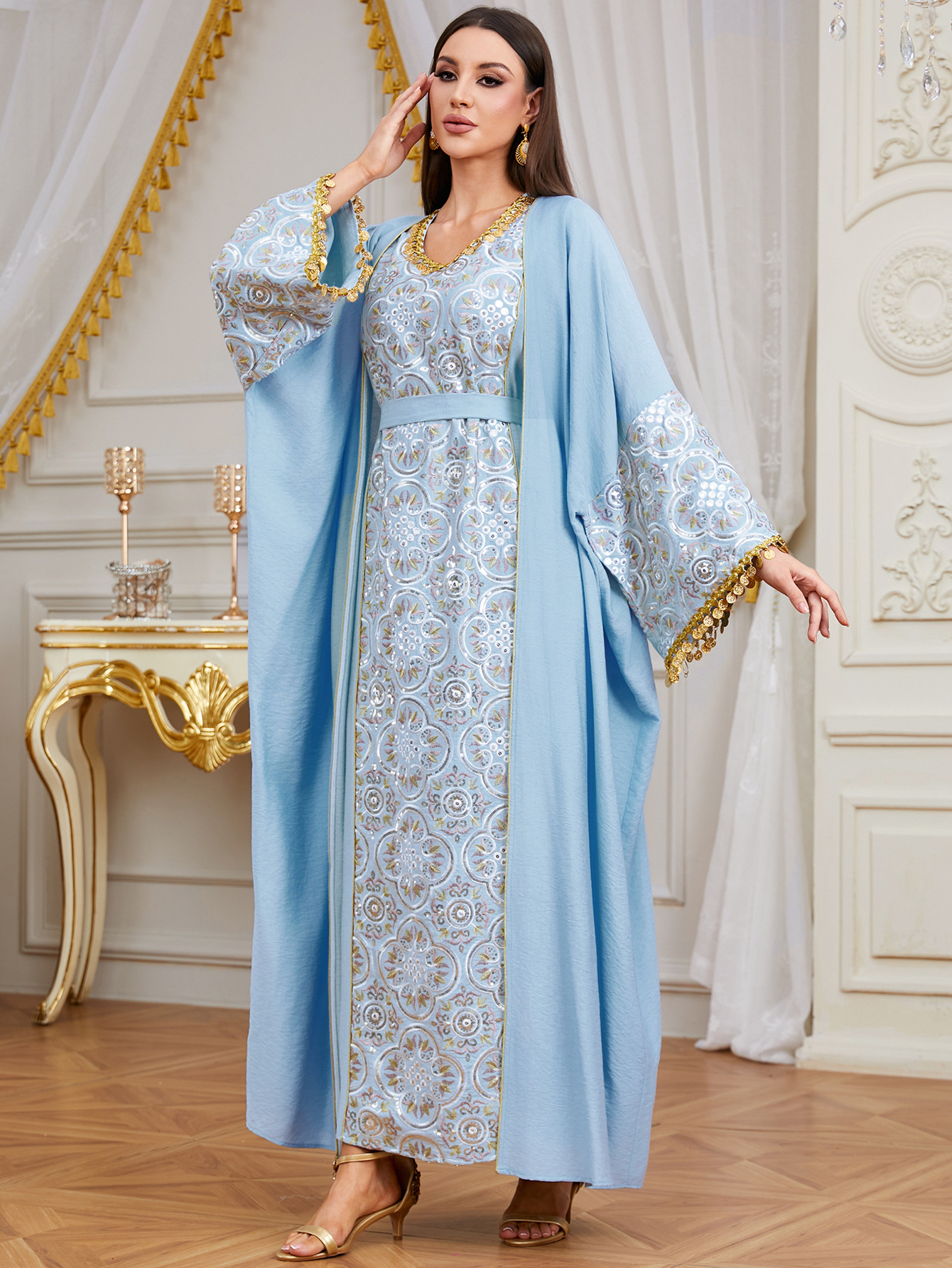 Muslim Party Dress for Women E – Embroidery Kebaya recenzja i cena
