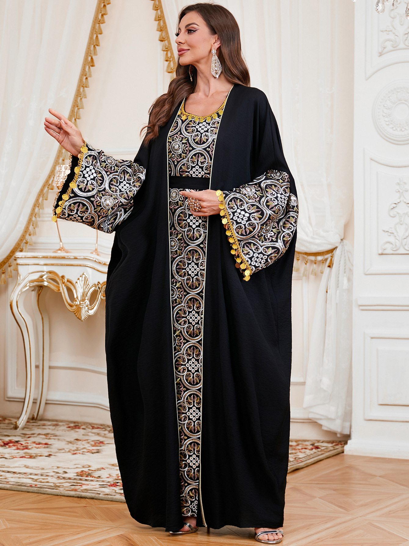 Muslim Party Dress for Women E – Embroidery Kebaya recenzja i cena