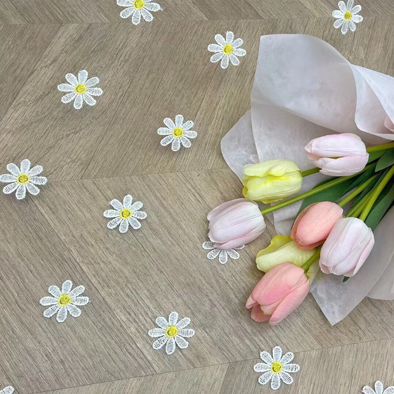 150cm Wide Daisy Embroidery La – Embroidery Veil recenzja i cena