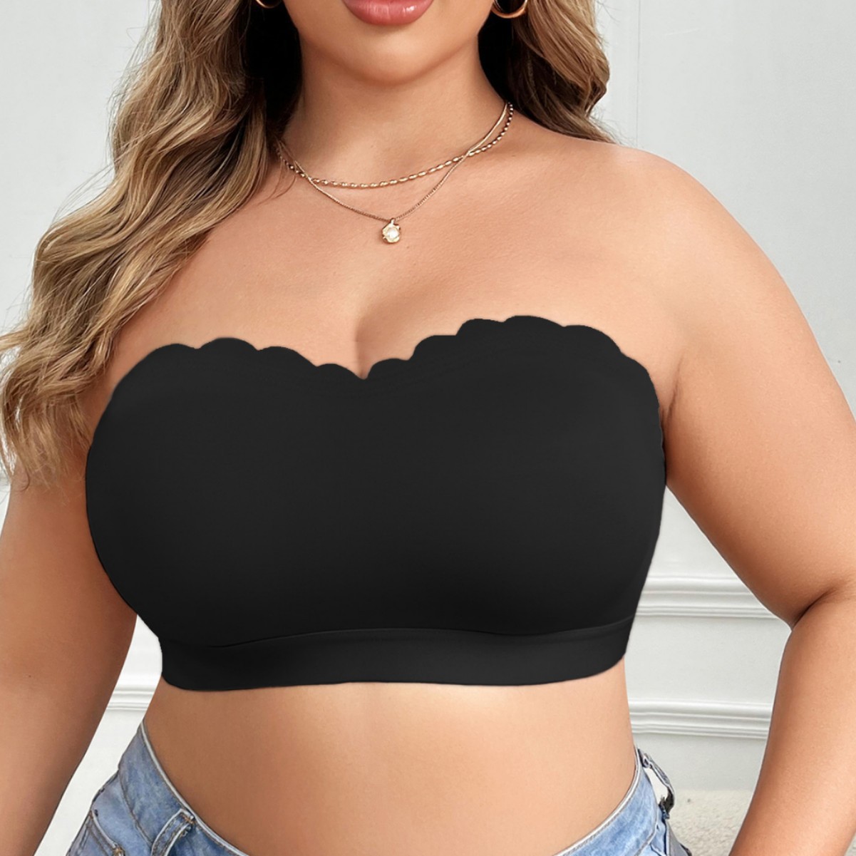 Solid color simple strapless s – Embroidery Ring Sizes recenzja i cena