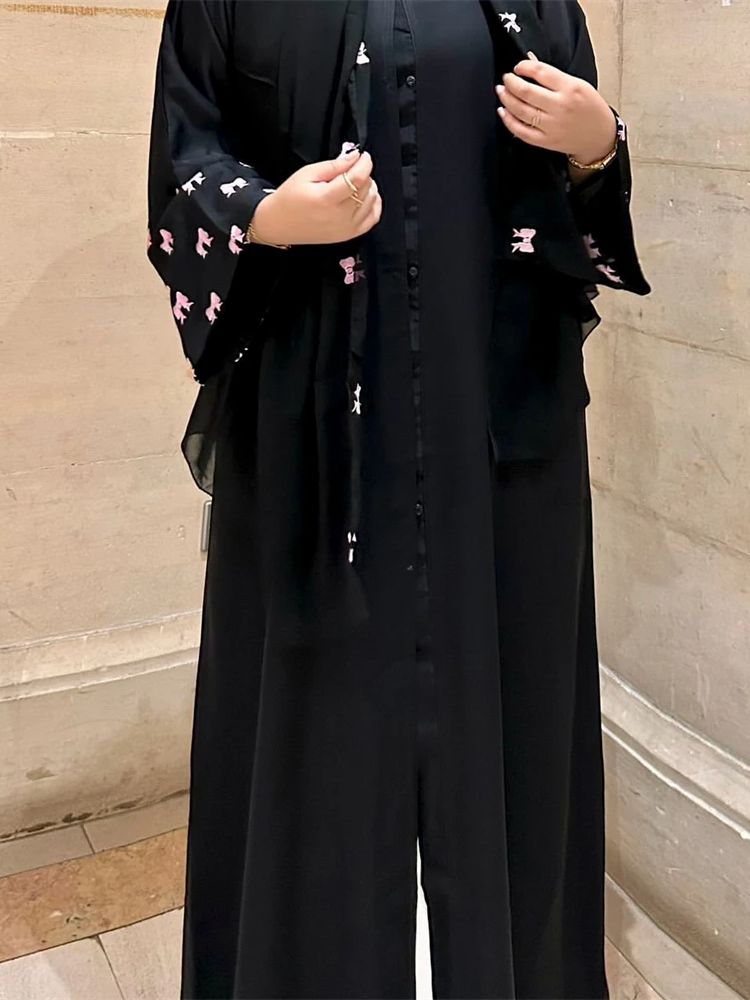 Ramadan Black Heart Abaya Dame – Embroidery Kebaya recenzja i cena