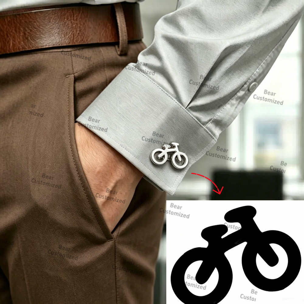 Men Custom Logo Tie Clip Cuffl – Embroidery Knot recenzja i cena
