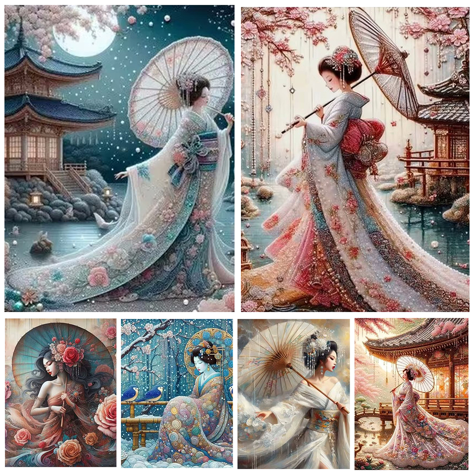 Ancient Style Umbrella Holding – Embroidery Artist recenzja i cena
