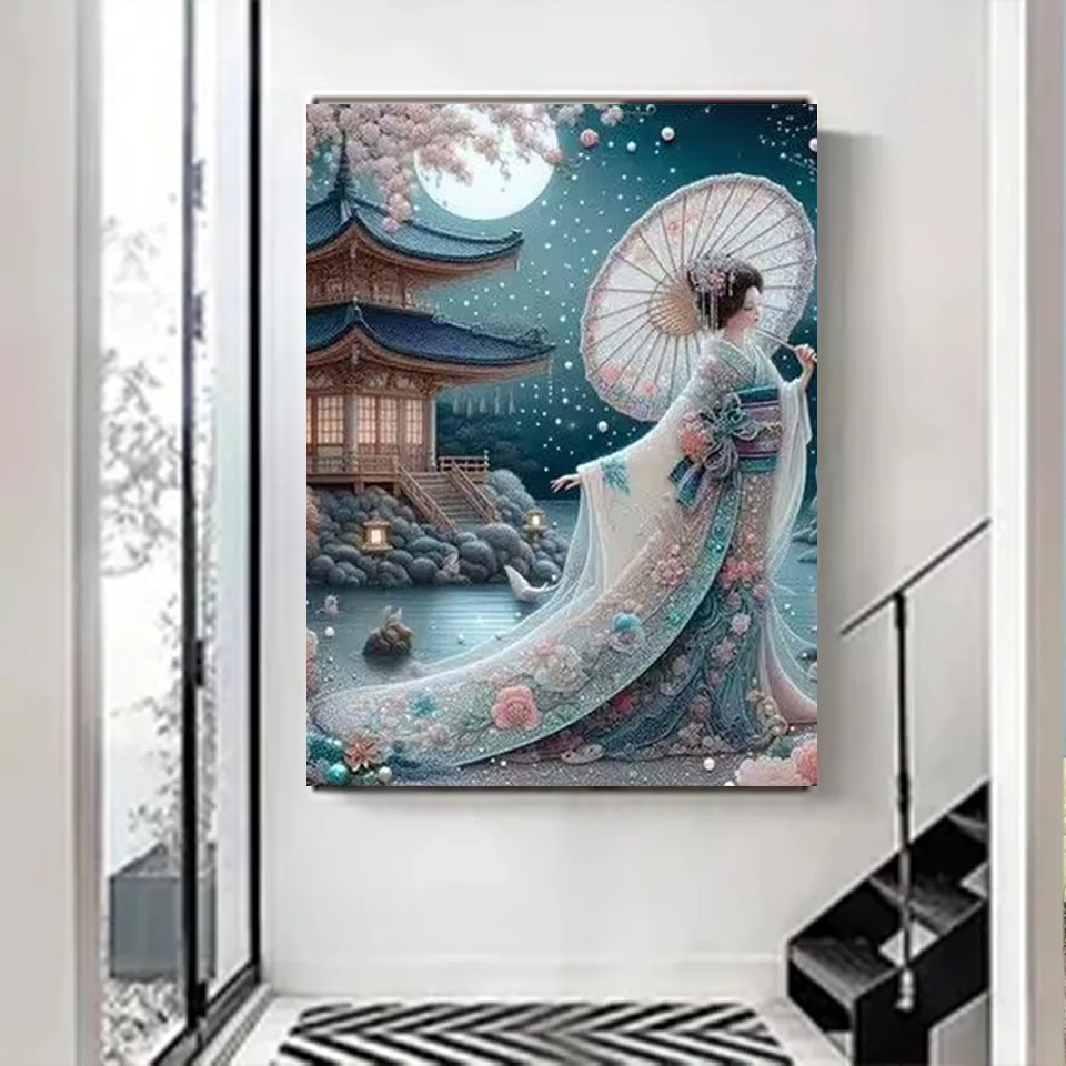 Ancient Style Umbrella Holding – Embroidery Artist recenzja i cena