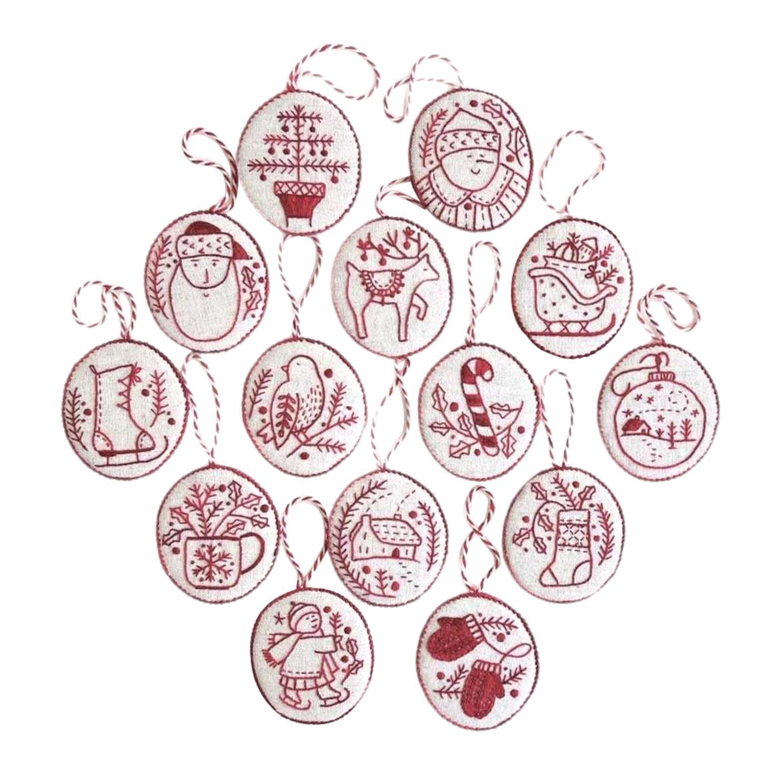Hand Embroidery Christmas Orna – Embroidery Xmas Decorations recenzja i cena