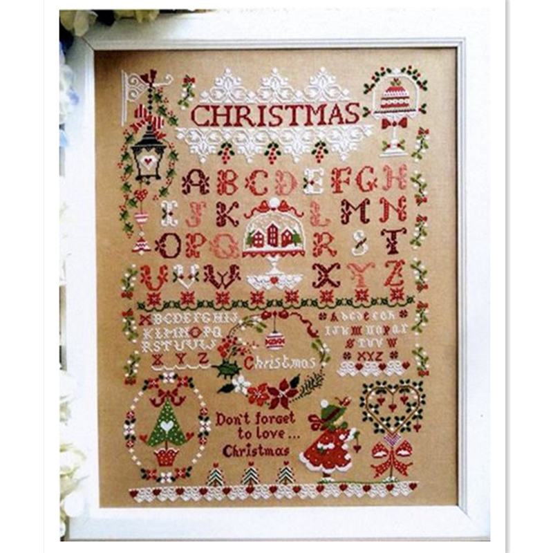 Christmas girl cross stitch ki – Embroidery Xmas Designs recenzja i cena
