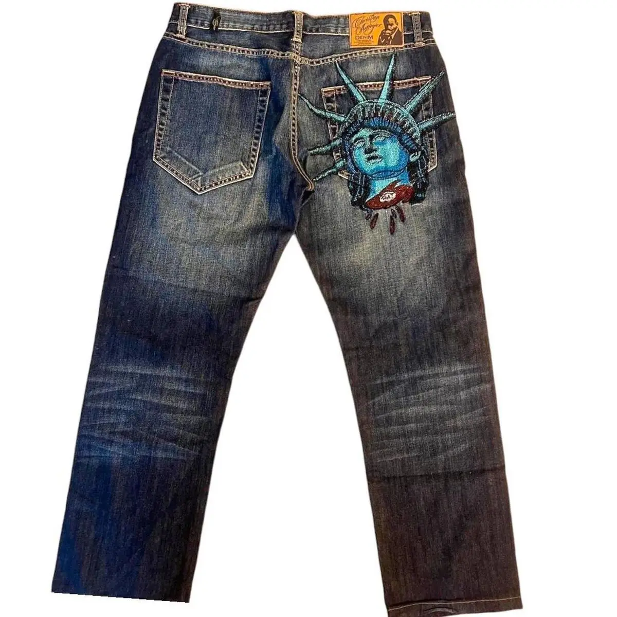 Hip Hop Women Jeans Y2k 2000s  – Embroidery Jeans Sakura recenzja i cena