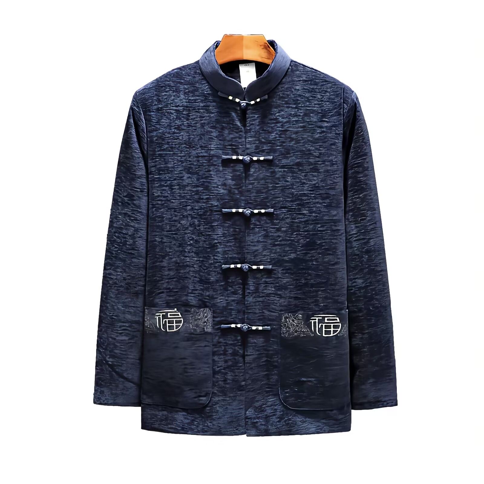 Men Velvet Fleece Lined Jacket – Embroidery Online Design recenzja i cena
