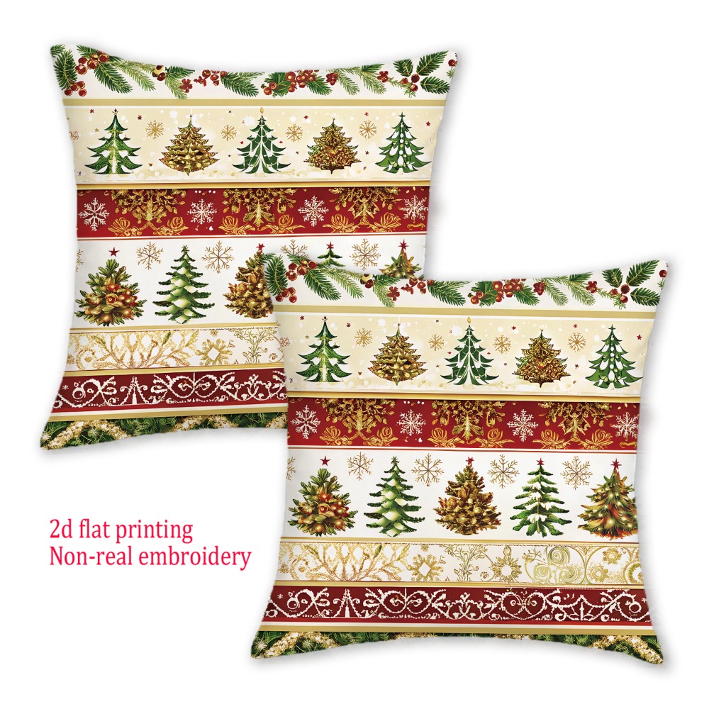 2pcs, 2D Flat Merry Christmas  – Embroidery Xmas Decorations recenzja i cena