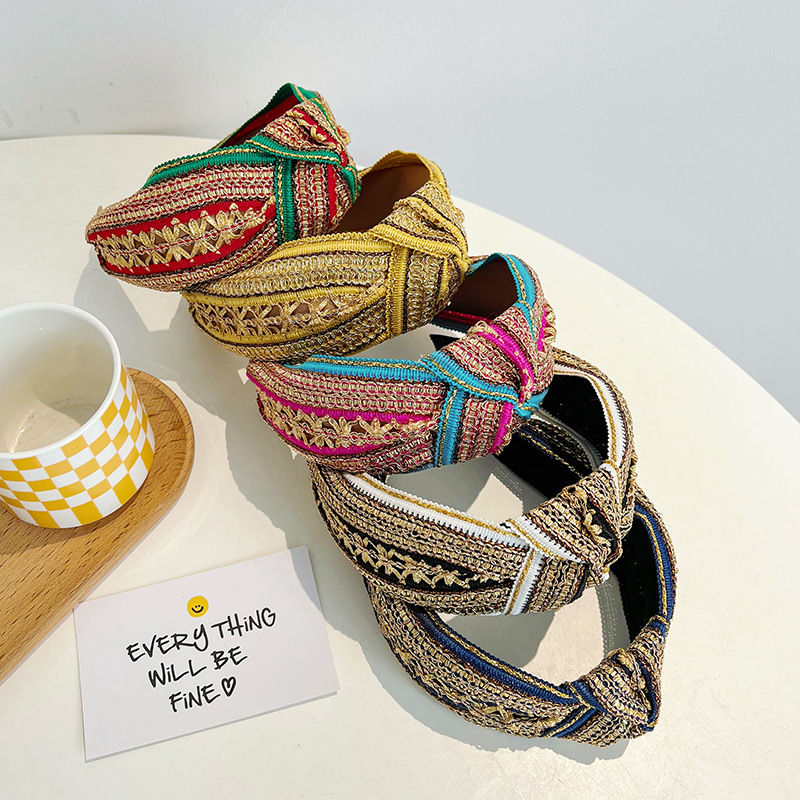 Women Girls Vintage Bohemian E – Embroidery Knot recenzja i cena