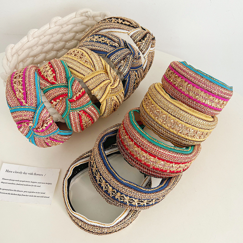 Women Girls Vintage Bohemian E – Embroidery Knot recenzja i cena