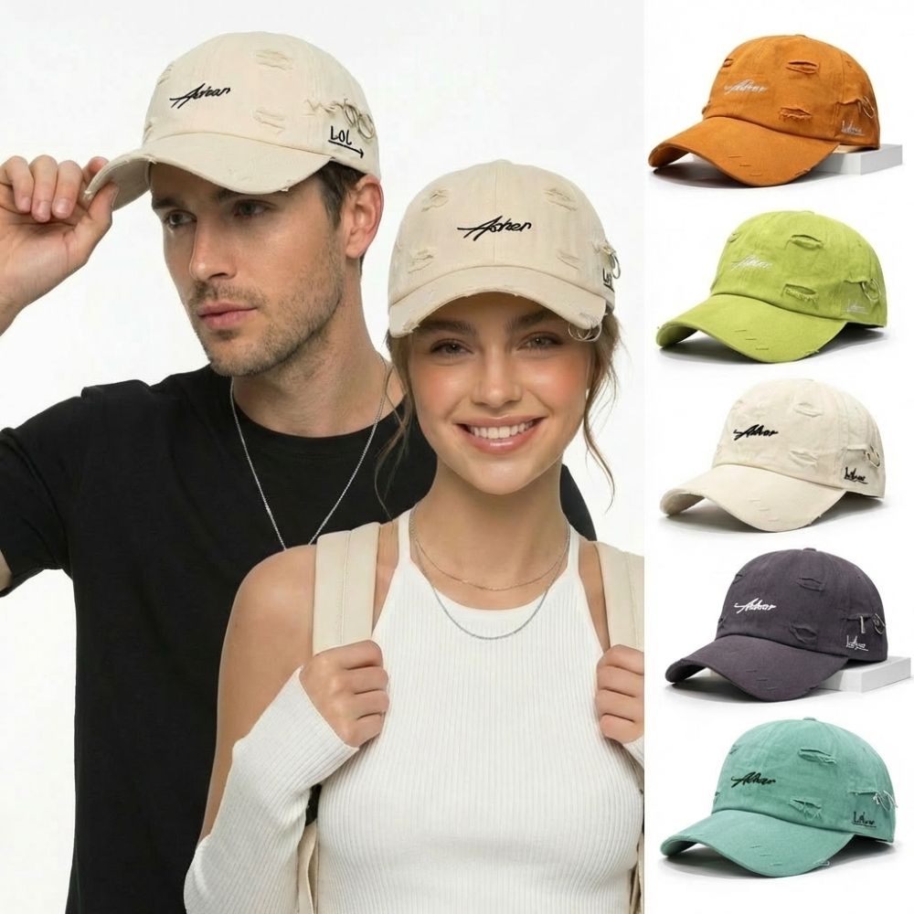 Trendy Unisex Baseball Cap Ash – Embroidery Ring Sizes recenzja i cena