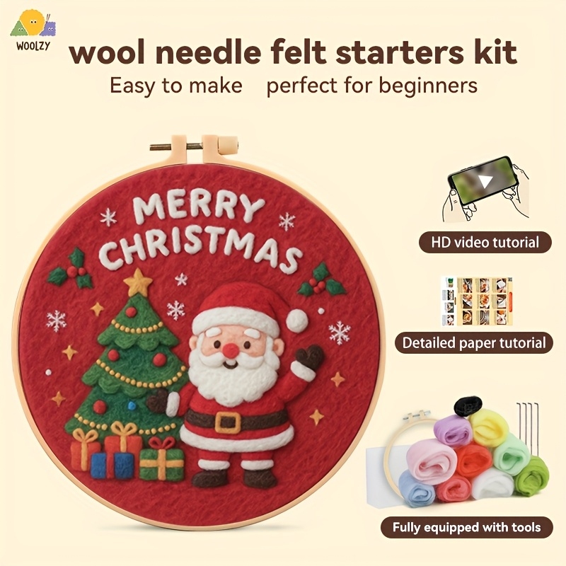 Santa & Christmas Tree Felt Em – Embroidery Xmas Decorations recenzja i cena
