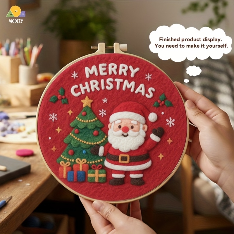 Santa & Christmas Tree Felt Em – Embroidery Xmas Decorations recenzja i cena
