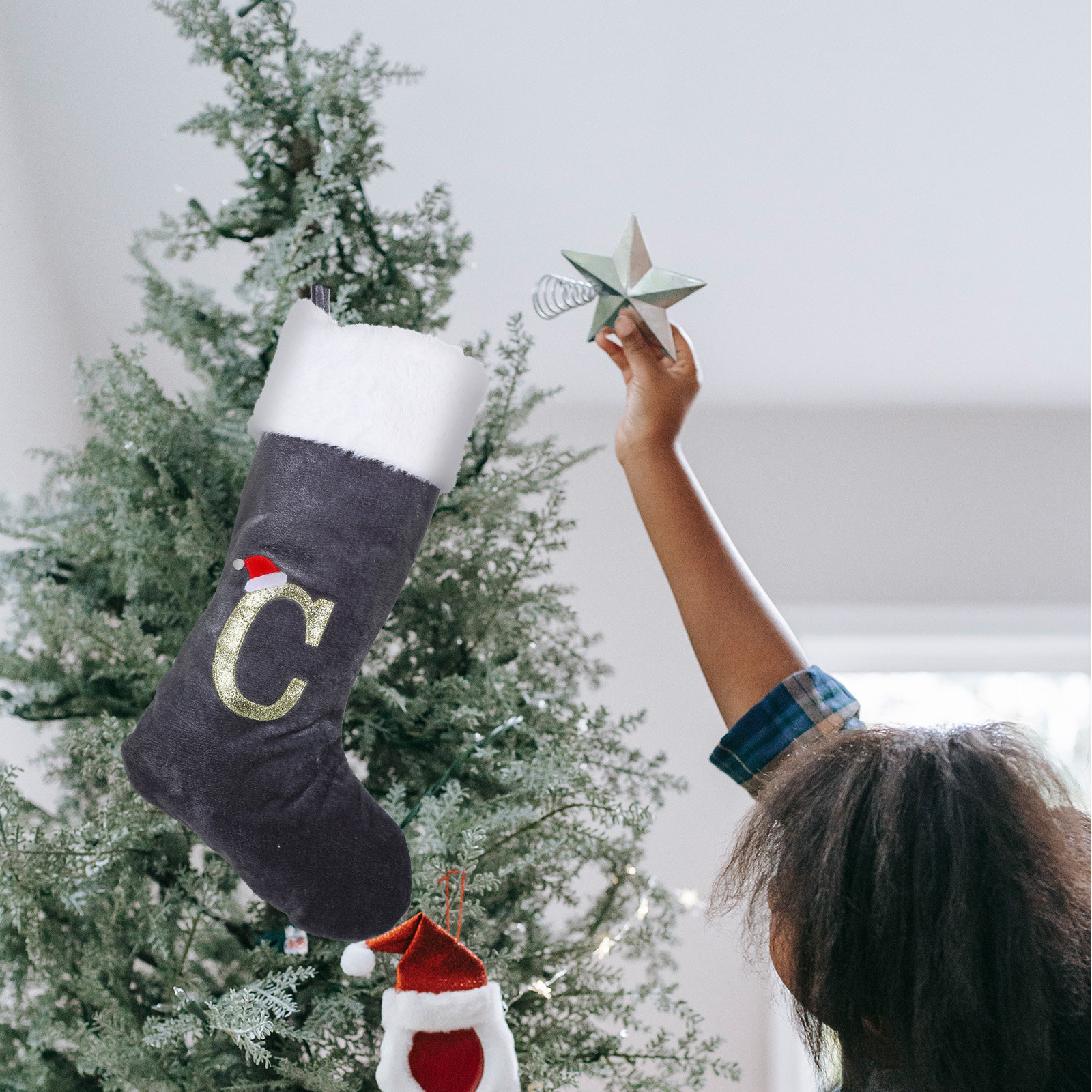 Sturdy Reusable Christmas Stoc – Embroidery Xmas Designs recenzja i cena