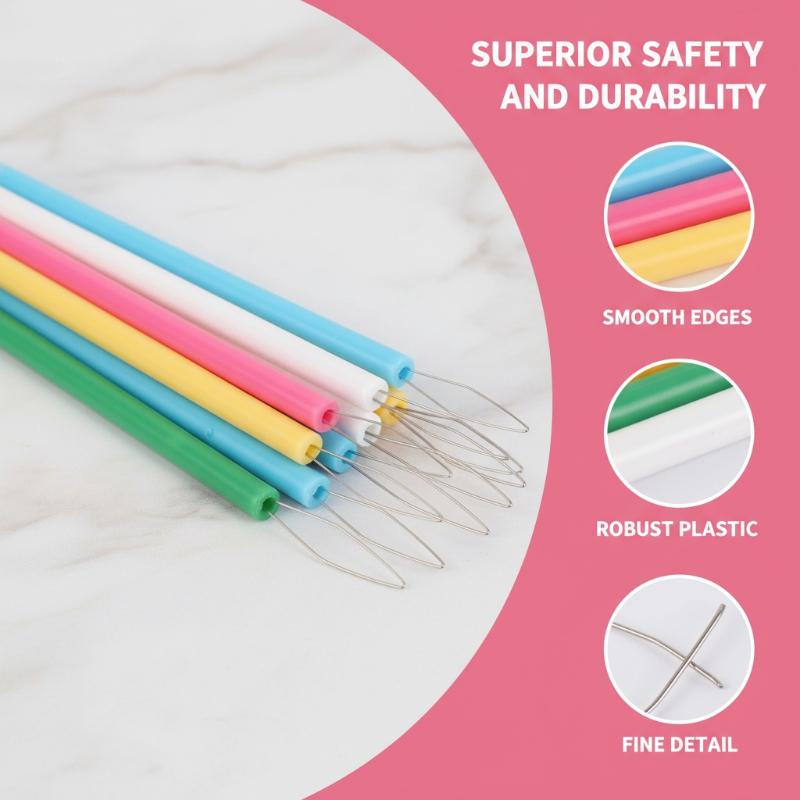 100 Pack Colorful Cylindrical  – Embroidery Needle recenzja i cena