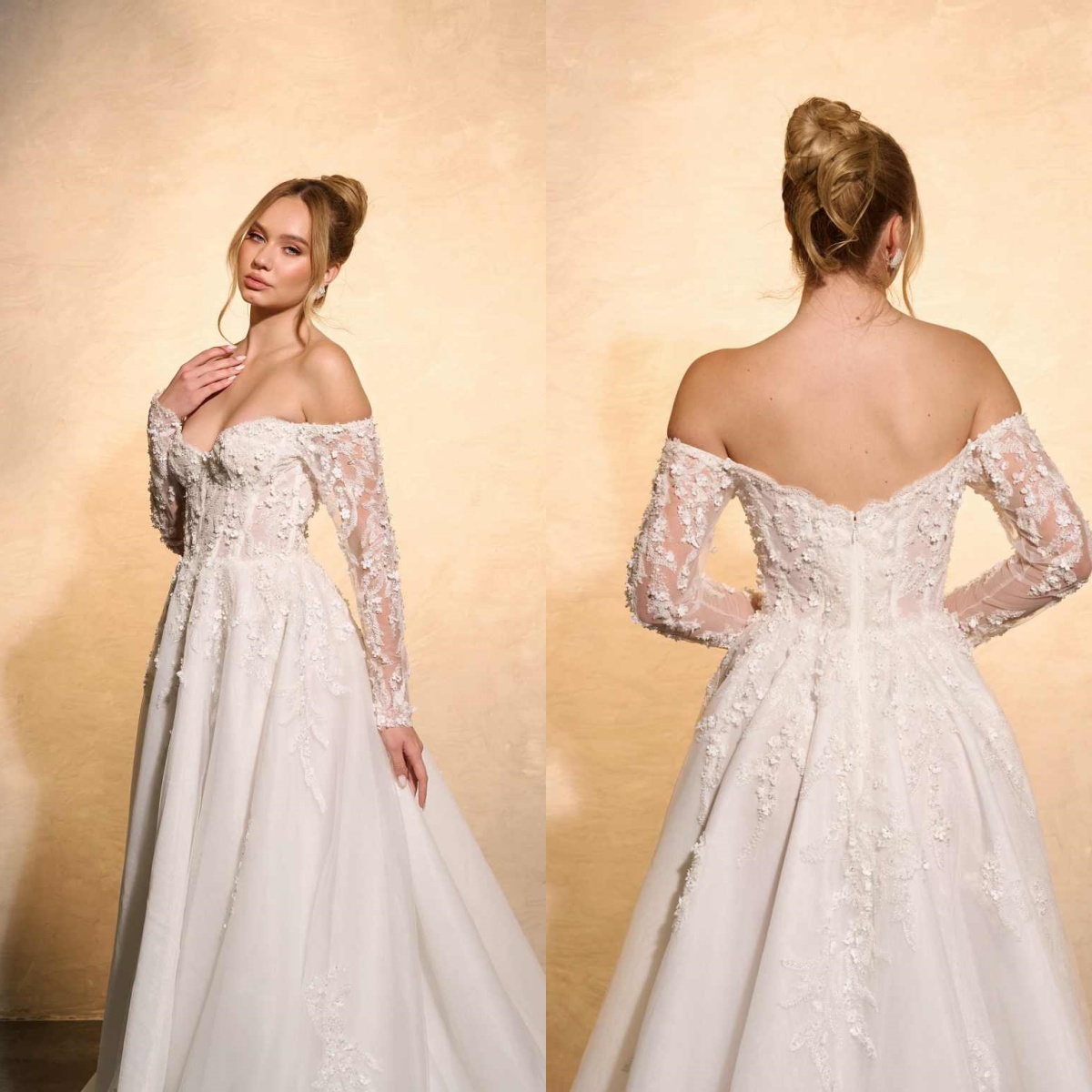 Elegant Wedding Dress A-Line L – Embroidery Online Design recenzja i cena