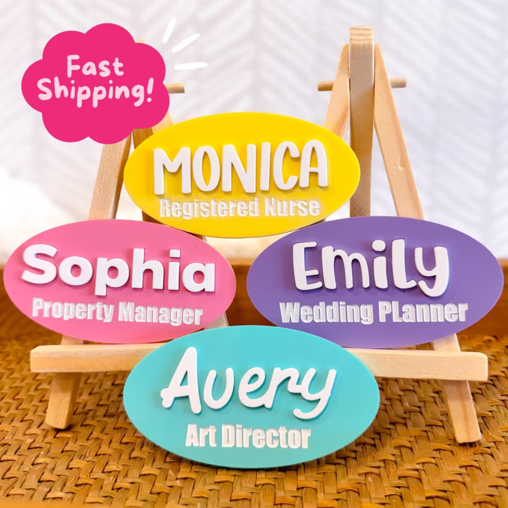 Custom Name Brooch Personalize – Embroidery Names recenzja i cena