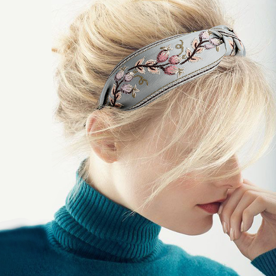 New Retro Knotted Headband For – Embroidery Knot recenzja i cena