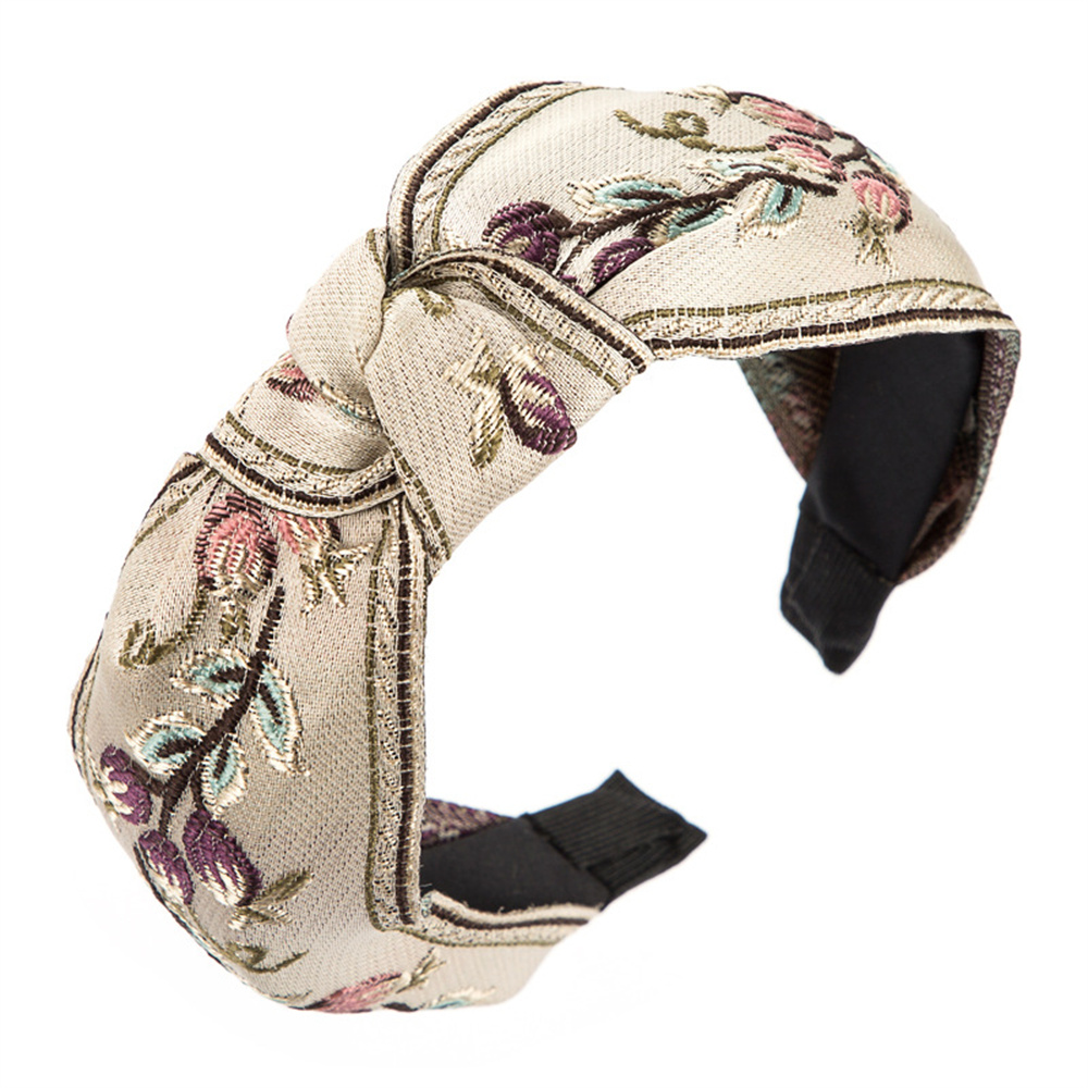 New Retro Knotted Headband For – Embroidery Knot recenzja i cena
