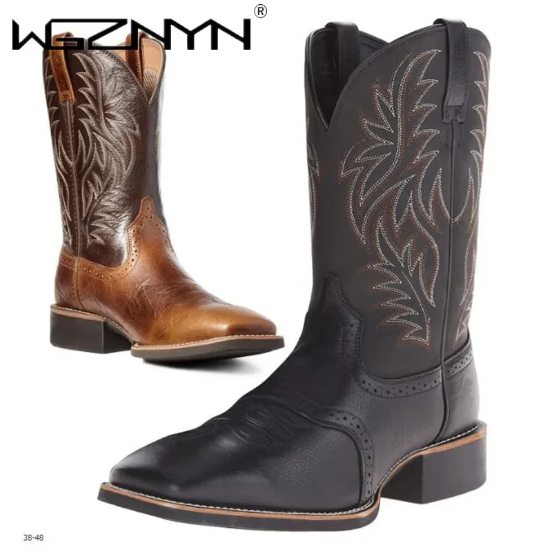Men High Boots Embroidery Retr – Embroidery Design Free recenzja i cena