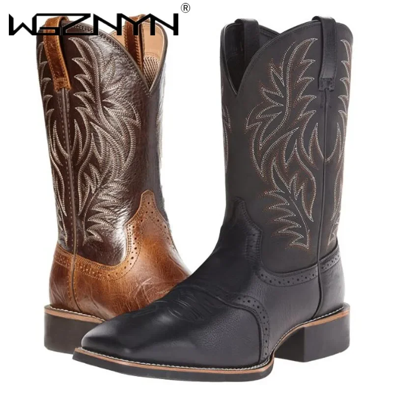 Men High Boots Embroidery Retr – Embroidery Design Free recenzja i cena