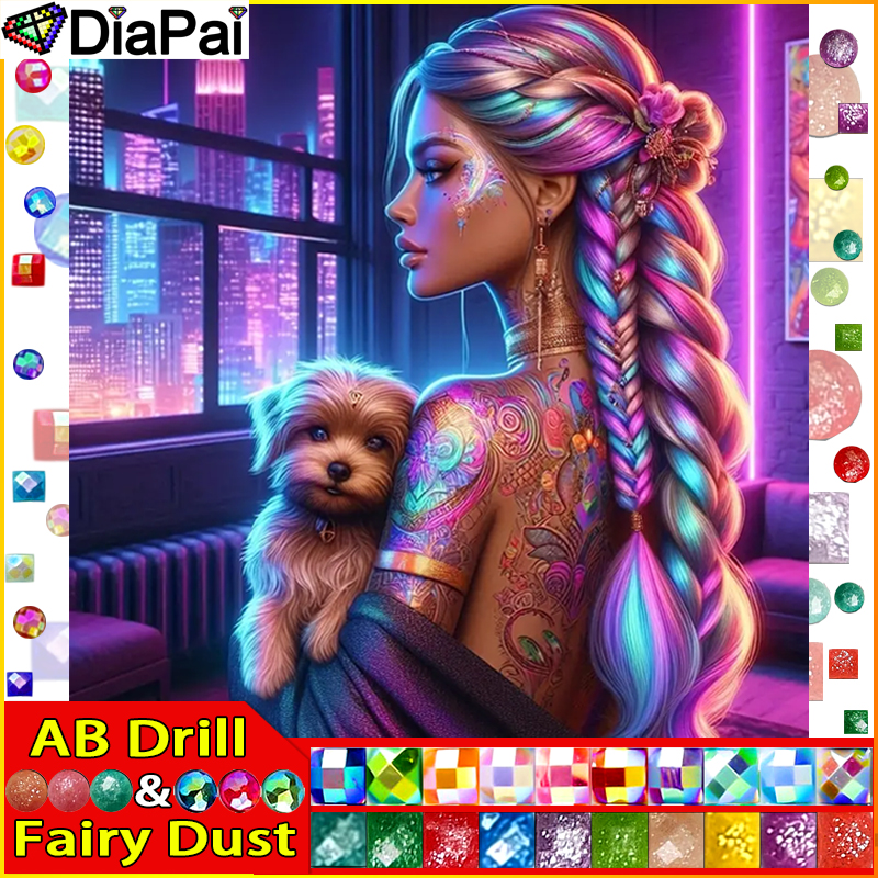 DIAPAI Fairy Dust AB Full Diam – Embroidery Roll Pattern recenzja i cena