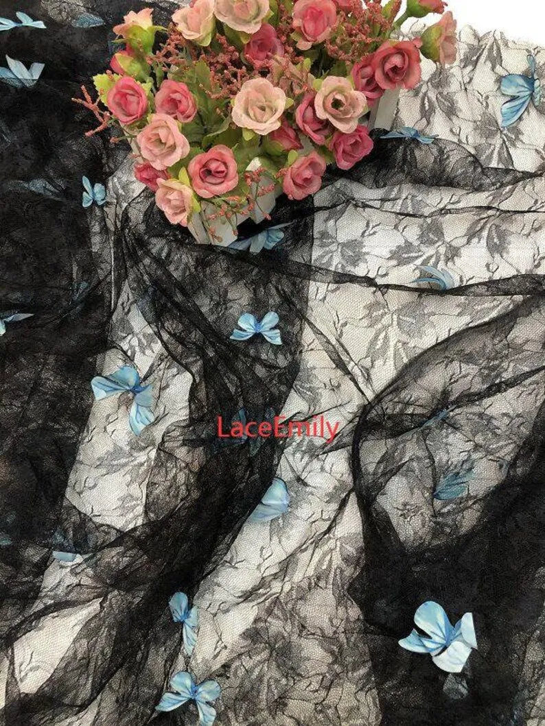 4 Colors 3D butterfly embroide – Embroidery Veil recenzja i cena