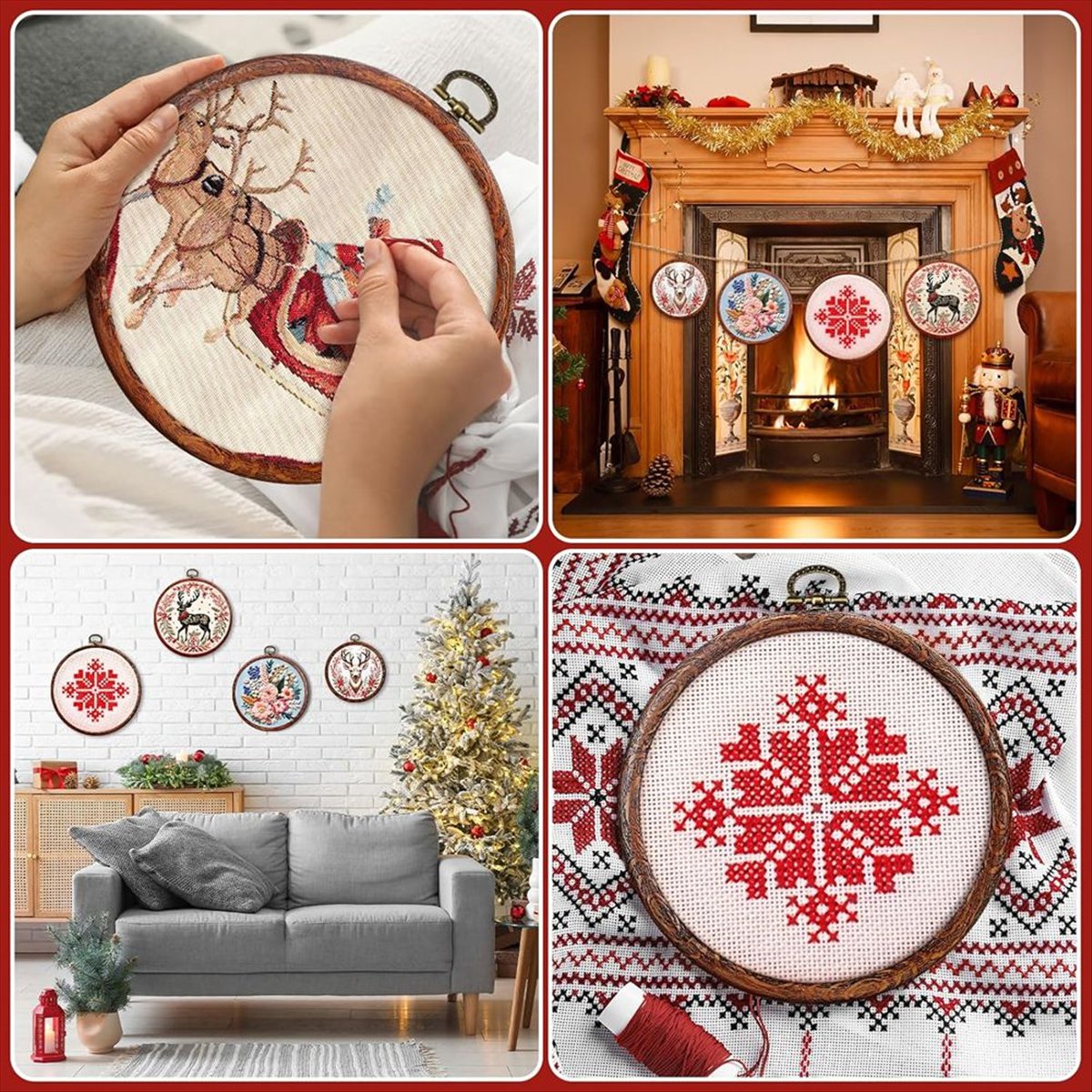 6 Size Imitated Wood Round Emb – Embroidery Ring Sizes recenzja i cena