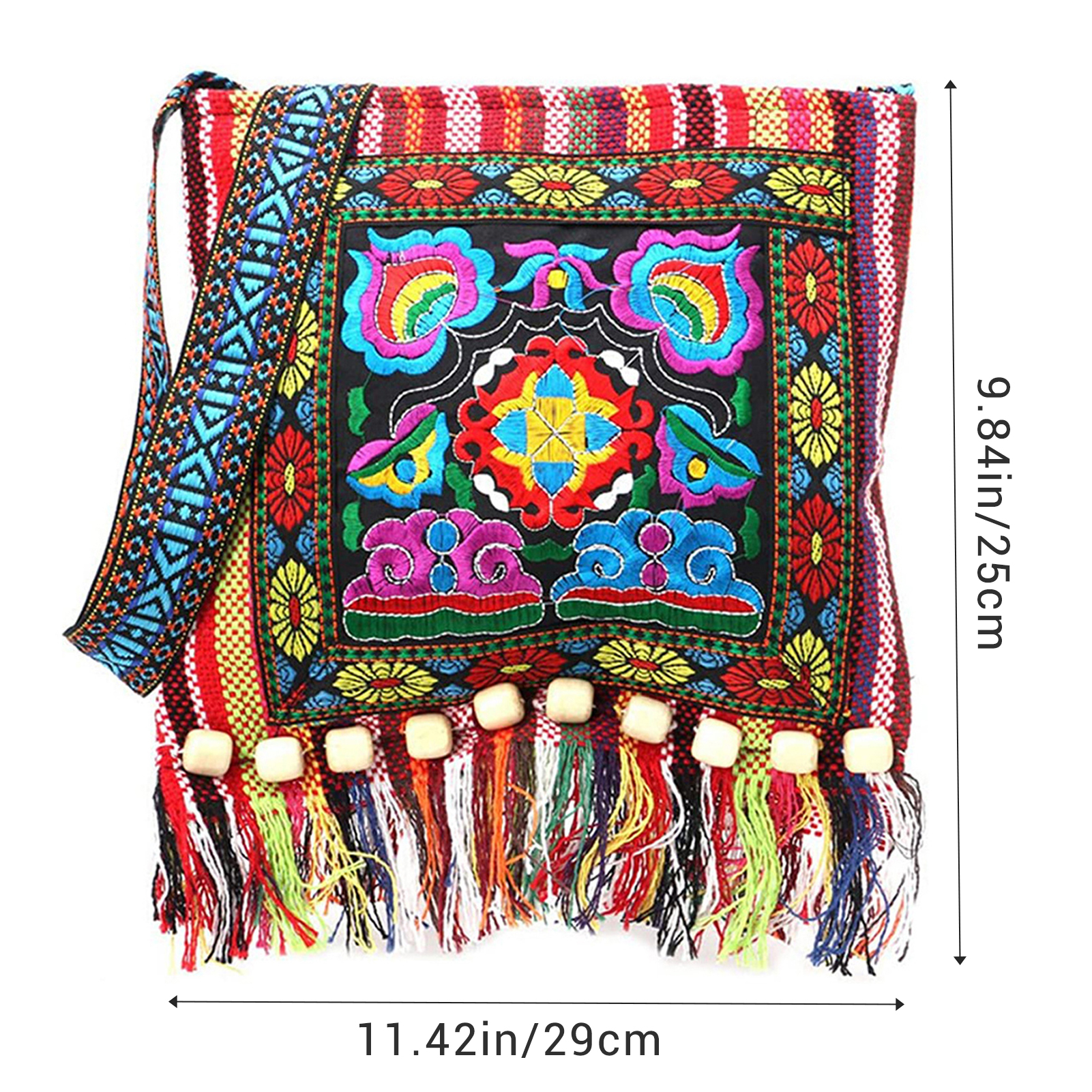 Women's Embroidered Tassel Sli – Embroidery Xmas recenzja i cena