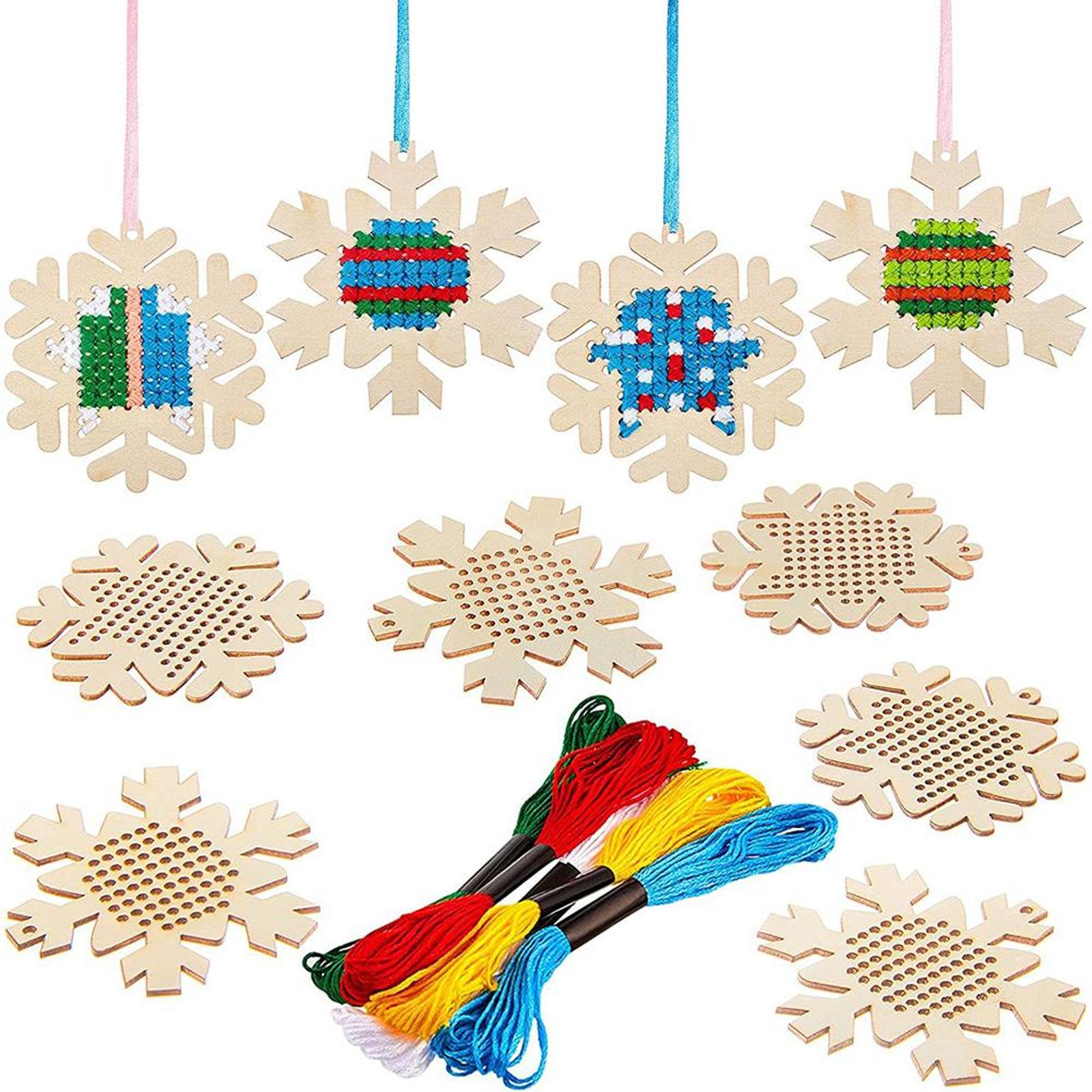 Cross Stitch Hanging Pendant G – Embroidery Xmas Decorations recenzja i cena