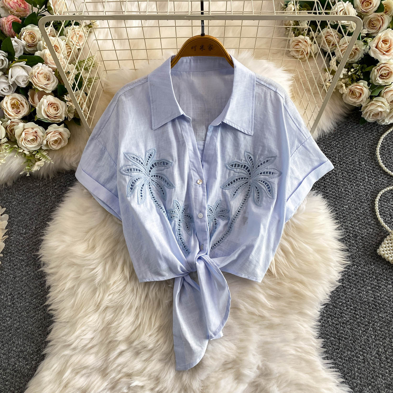 Green Coconut Tree Embroidery  – Embroidery Knot recenzja i cena